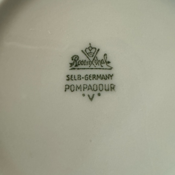 Rosenthal Courtship Flat Cream Soup Bowl & Saucer set pompadour - Picture 6 of 13